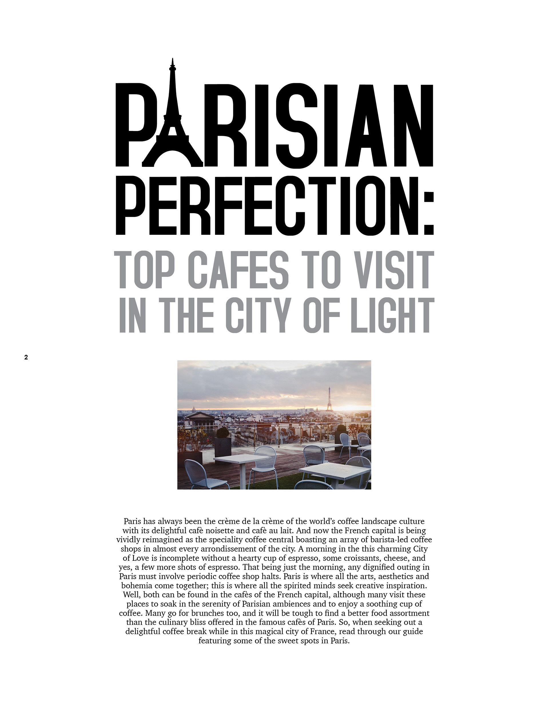 Focus On Paris: Un café noisette