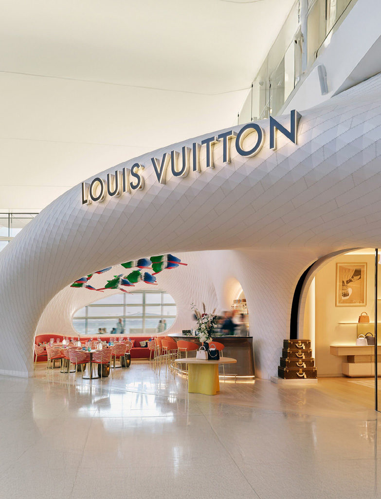 Louis Vuitton arrives at London Heathrow Airport to launch its hottest new store, Le Café Cyril Lignac